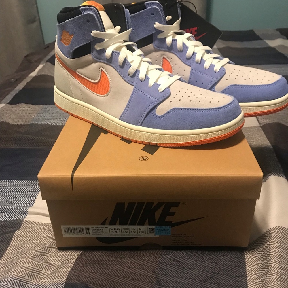 Nike Air Jordan 1 High Zoom Air CMFT 2 - Sail/Royal Pulse-Alpha Orange